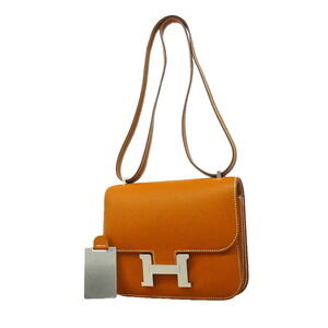 Hermes Constance Mini Shoulder Bag, Veau Epsom Leather, Gold, G Stamp, Women's
